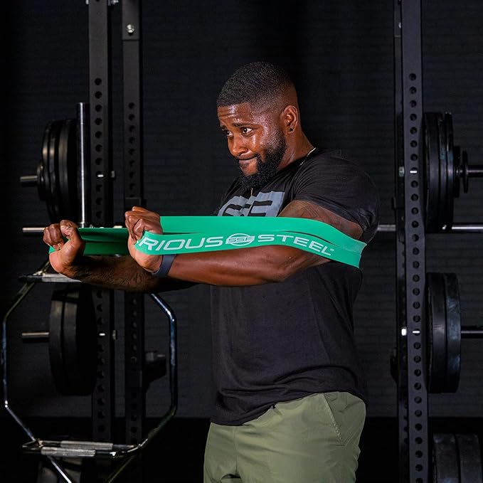 Serious Steel Fitness 32" Resistance Training Bands (Portable Exercise Band System Training Bands- Great for Individuals Under 5'10")-GravixFit