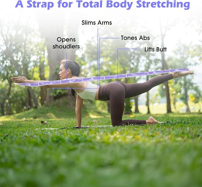 2Pcs Stretching Strap for Kids, Elastic Yoga Straps with Loops for Stretching Equipment, Kids Stretch Band, Resistance Bands, Gymnastics Stretch Band for Trainer Gymnastics Training, Yoga, Latin-GravixFit