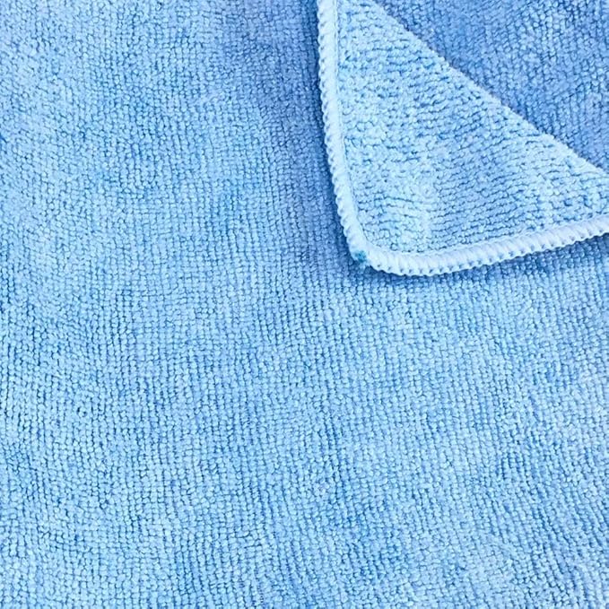 Arkwright Microfiber Gym Towel - Bulk Case of 180 - Super Soft, Quick Dry Workout Sweat Towels, 300 GSM Lightweight & Absorbent for Sports, Working Out, Yoga, and Spa, 16 x 27 in, Blue-GravixFit