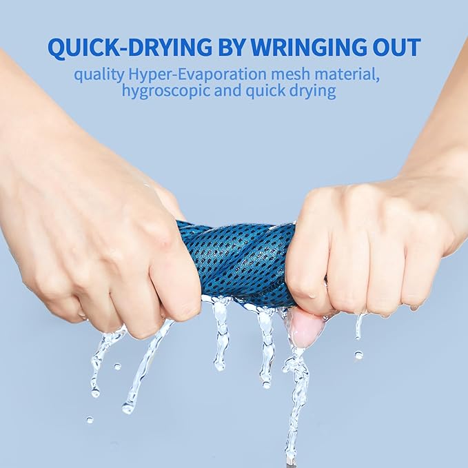 Honoson Cooling Towel Bulk - Neck & Face Cool Chilly Towels Microfiber Breathable Sport Sweat Rag for Gym, Yoga, Travel, Camping, Running, Outdoor-GravixFit