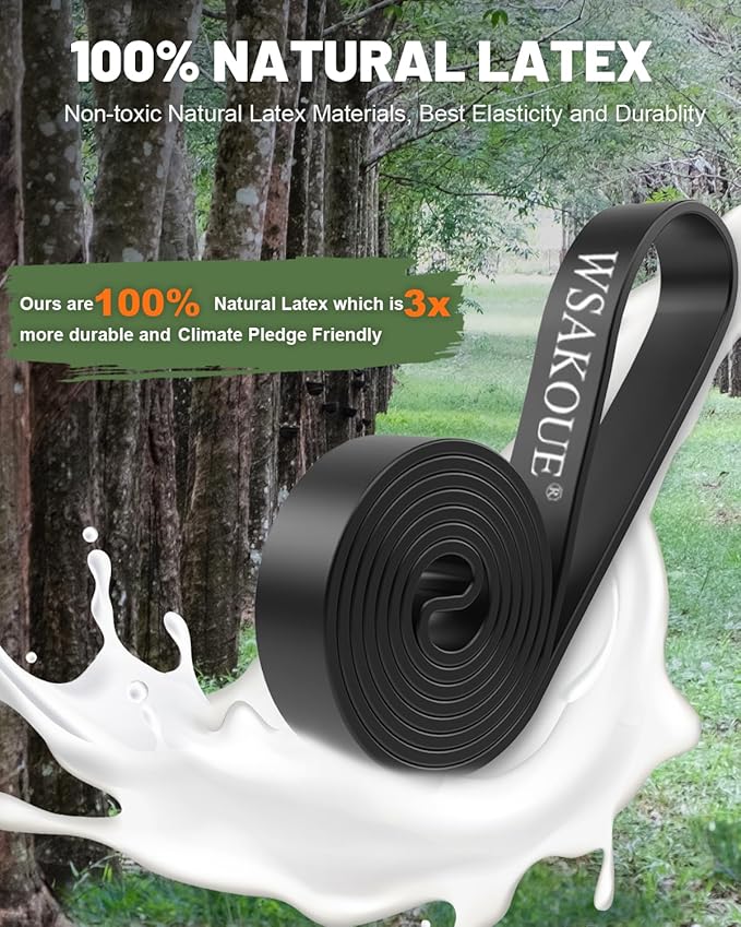 Pull Up Bands, Resistance Bands, Pull Up Assistance Bands Set for Men & Women, Exercise Workout Bands for Working Out, Body Stretching, Physical Therapy, Muscle Training-GravixFit