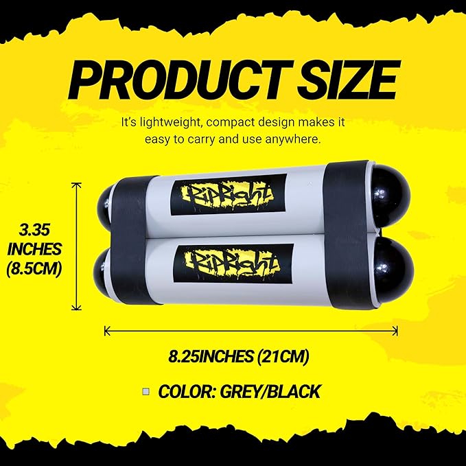 Premium RipStick Pillz, Workout Equipment for Joint Rehab, Shoulder Strength, Resistance Training, and Muscle Building, with 6 Adjustable Resistance Bands-GravixFit