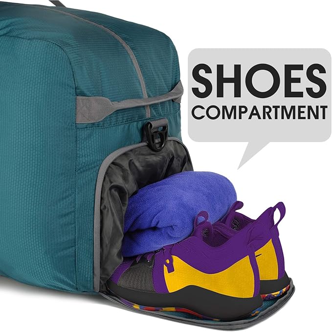 WANDF Foldable Travel Duffel Bag 60-120L Duffle Carry on for Women and Men-GravixFit