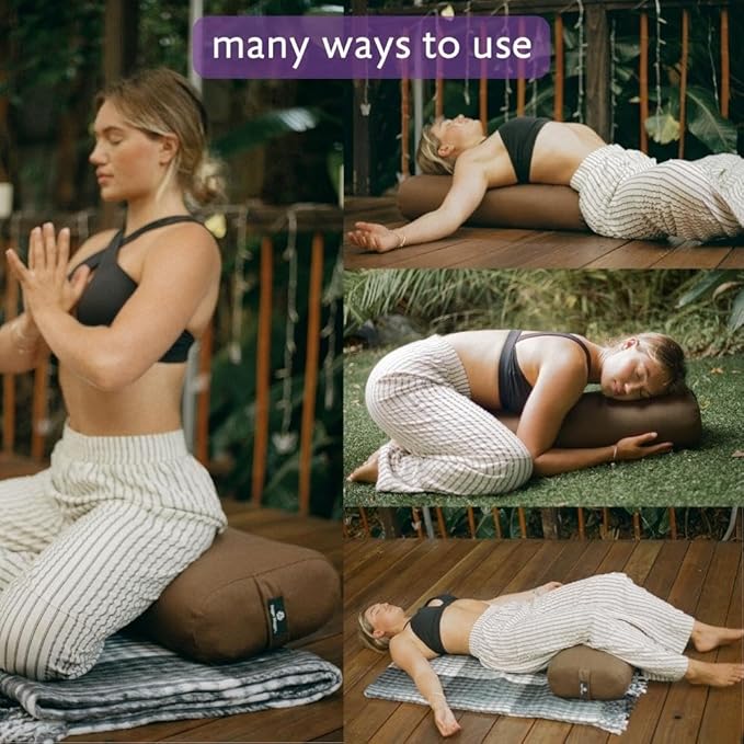 Hugger Mugger Standard Yoga Bolster - Firm, Supportive, Handmade, Durable-GravixFit