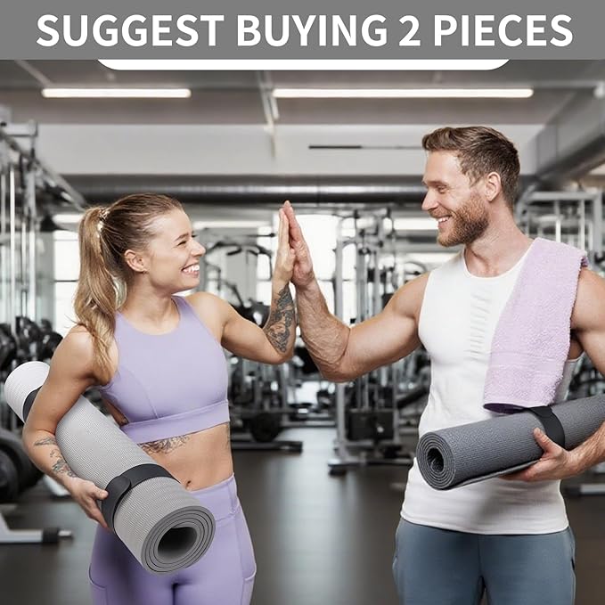 25" Yoga Mat Strap | Slap Band Holder for Carrying and Storage Mats | Rolled Scrunchie Yoga Essential Accessory-GravixFit