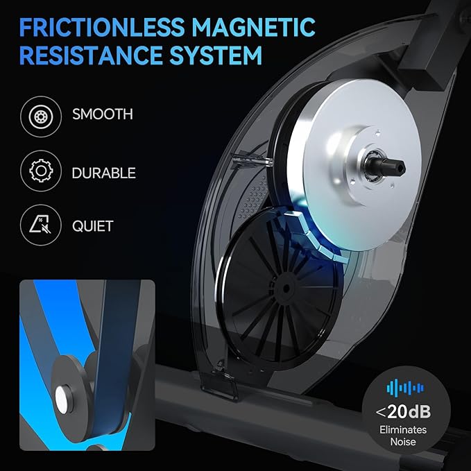 Foldable Exercise Bike Stationary Bikes for Home, 5 IN 1 Indoor Workout Bike, Cycling Bike with 16-Level Quiet Magnetic Resistance, 6.6 LBS Flywheel and 300LBS Capacity, 2025 Designed 817 X-bike