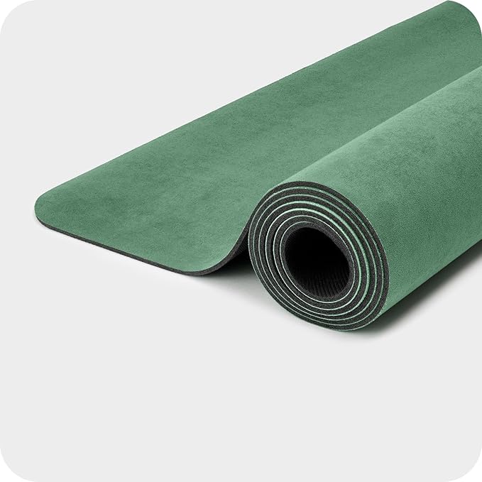4mm Cushioned Exercise Mat for Yoga & Pilates - Anti Slip, Polyurethane with Suede Top & Carrying Strap-GravixFit