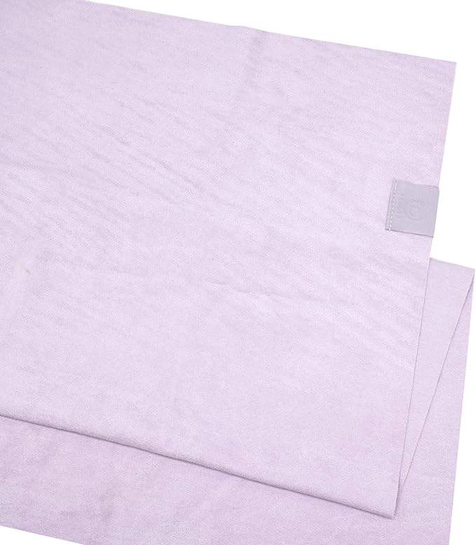 Eunzel 2 Pack Hot Yoga Hand Towel, Super Absorbent Suede Sweat Towel for Hot Yoga, Pilates and Workout 16" x 26.5",Taro Purple-GravixFit