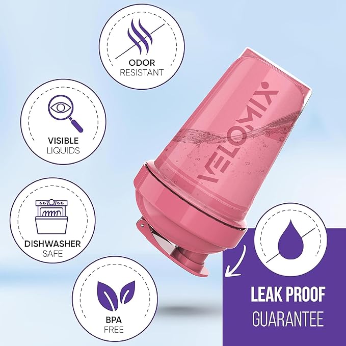 '-2 Pack- 20 oz Protein Shaker Bottles for Protein Mixes - 2x Wire Whisk | Leak Proof Shaker Cups for Protein Shakes and Pre Workout | Protein Shaker Bottle Pack-GravixFit
