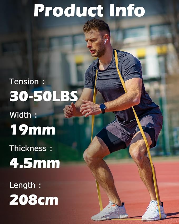 Zacro Resistance Bands, 6 Resistance Levels Pull Up Assistance Bands, Exercise Bands for Men&Women, Heavy Duty Resistance Band Set with Door Anchor, for Working Out, Muscle Training, Physical Therapy-GravixFit