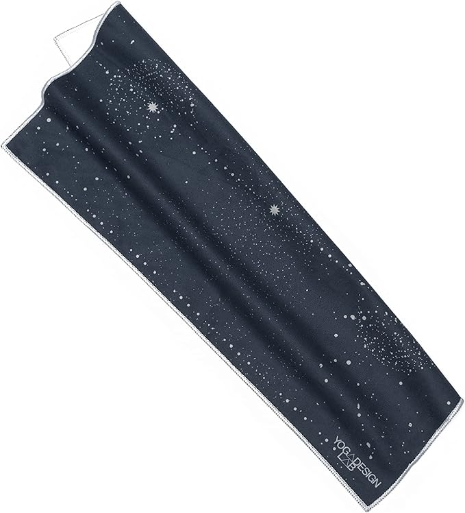 Yoga Design LAB | The Hand Towel | Premium Non Slip Hand Towel | Designed in Bali | Colorful Eco Printed + Quick Dry + Soft | Hot Yoga, Bikram, Ashtanga, Sport, Barre, Travel (Celestial)-GravixFit