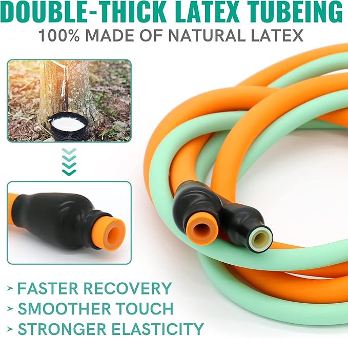 Aihoye Resistance Bands for Working Out, Exercise Bands with Handles, Stretch Bands for Exercise, Workout Bands with Door Anchors for Physical Therapy & Strength Training-GravixFit