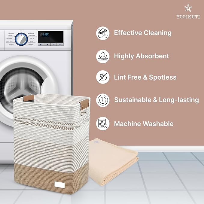 Yogikuti Iyengar Cotton Yoga Blanket Set of One – Thick Handwoven Yoga Blankets for Restorative Yoga, Meditation & Pranayama – Premium Cotton Yoga Blanket for Support & Comfort in Pranayama-GravixFit