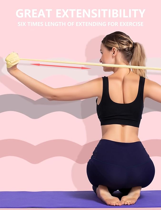 Fabric Resistance Bands for Women – 5 Level Exercise Bands Resistance Set, Resistance Bands for Working Out with Handles, Workout Bands Resistance for Women, Yoga, Pilates, Glutes, Legs,Vigor Yellow-GravixFit