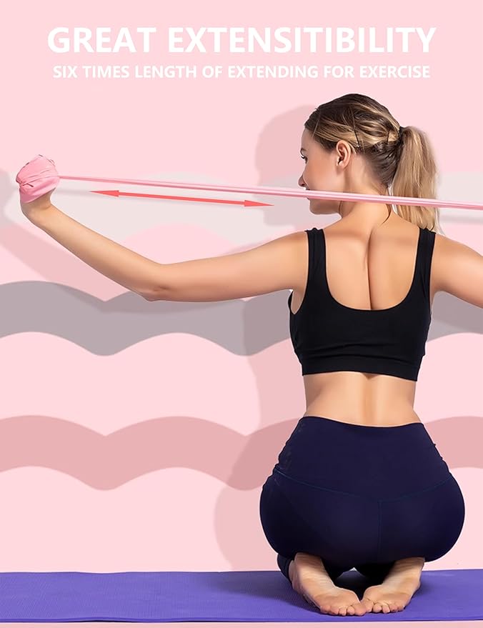 Fabric Resistance Bands for Women – 5 Level Exercise Bands Resistance Set, Resistance Bands for Working Out with Handles, Workout Bands Resistance for Women, Yoga, Pilates, Glutes, Legs,Vigor Yellow-GravixFit