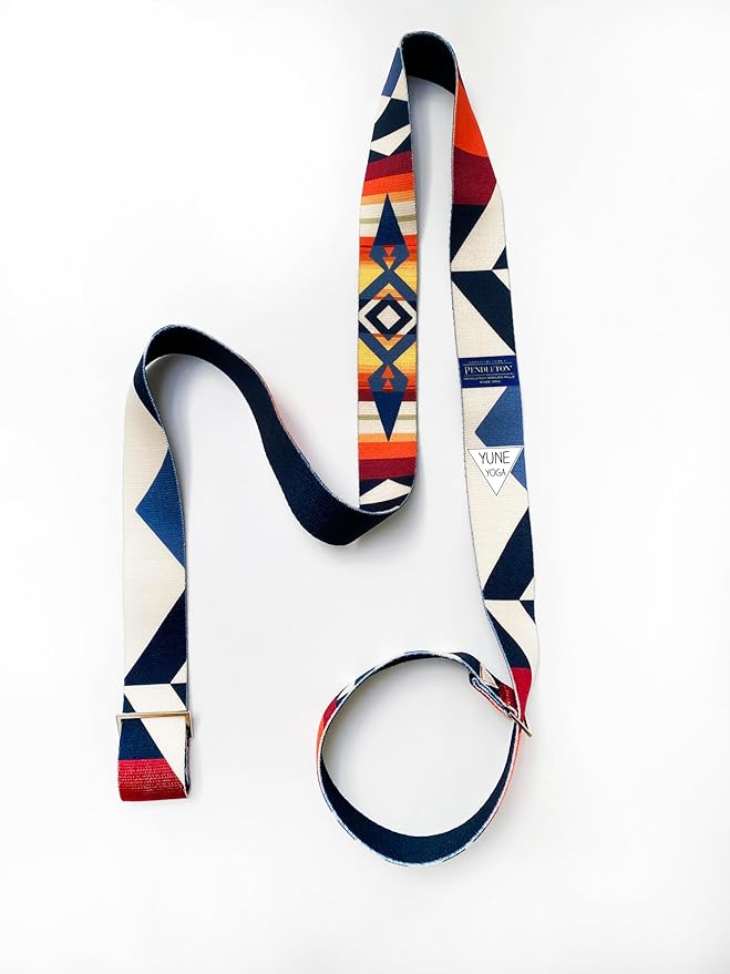 Yune Yoga x Pendleton Strap – Fire Legend Design – 100% Cotton Yoga Stretching & Carrying Strap – Eco-Friendly, Durable, Adjustable – Ideal for All Yoga Levels-GravixFit