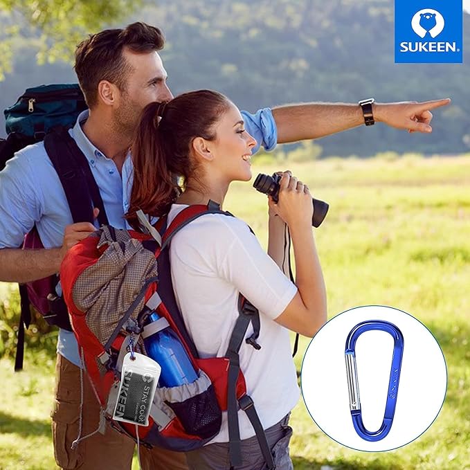 Sukeen 4Pack Cooling Towel (40"x12") for Neck and Face, Soft & Breathable Chilly Sports Towel, Quick-Drying Sweat Absorbing Cooling Neck Wraps with Cooling Tech. for Yoga, Sport, Running, Workout-GravixFit