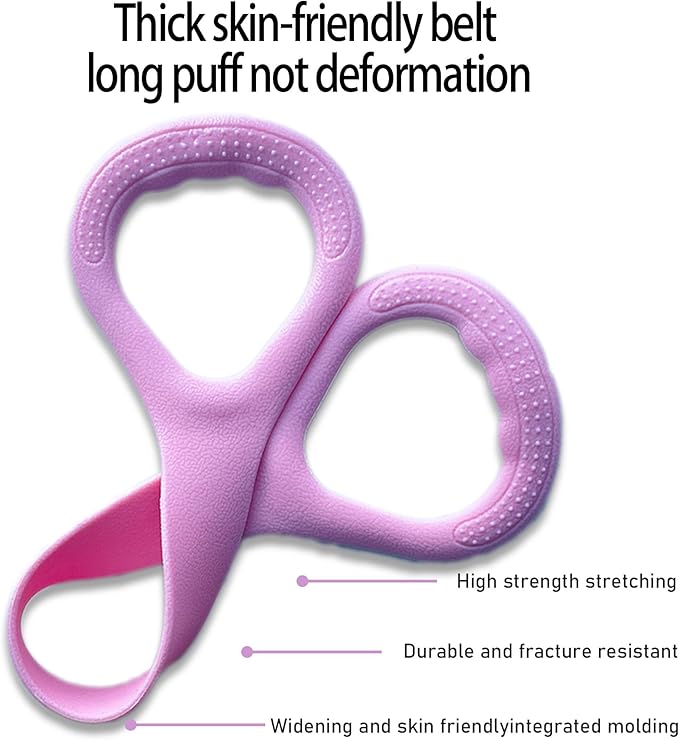 Figure 8 Fitness Resistance Band, Elastic Bands for Working Out,Arm,Back Training Elastic Ropes, Exercise Equipment for Yoga, Pilates,Physical Therapy,Stretching（3 Pack）-GravixFit