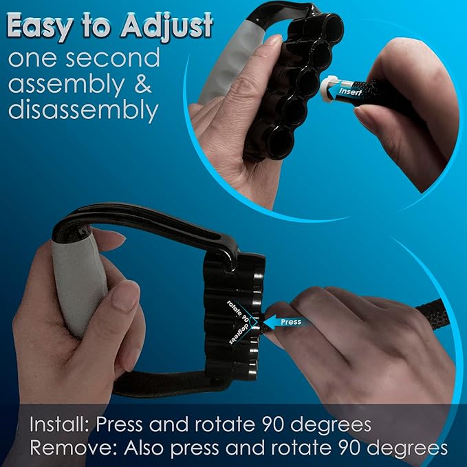 5-Level Chest Expander with Adjustable Resistance Bands, Exercise Band with Handle, Suitable for Men and Women of Different Strength Classes Fitness, Yoga, Training Home Gym Equipment-GravixFit