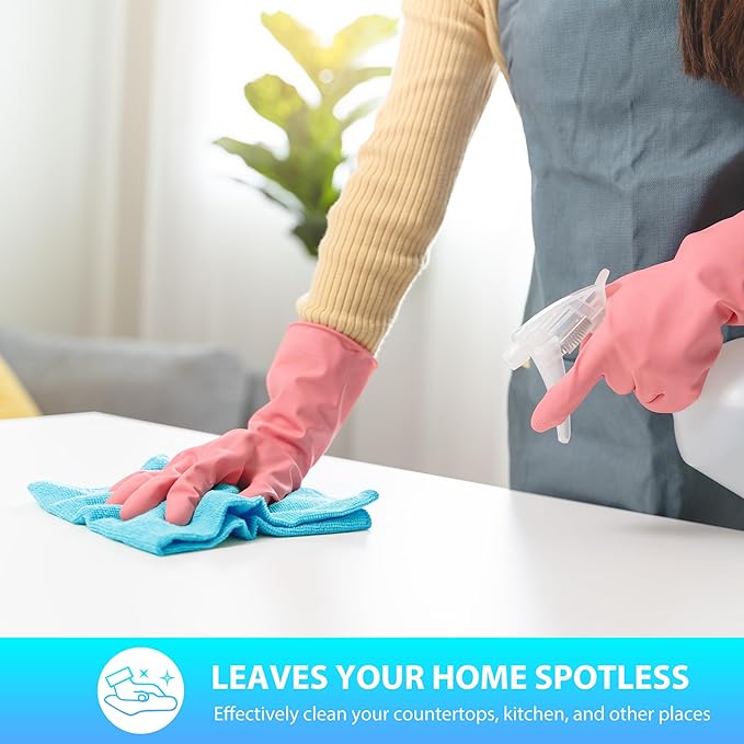 Microfiber Cleaning Cloth, Pack of 15, Lint Free, Absorbent, Streak Free, Non-Abrasive, Reusable and Washable，Cleaning Towels with 5 Color Assorted,11.5"X11.5"(Green/Blue/Yellow/Pink/Grey)-GravixFit