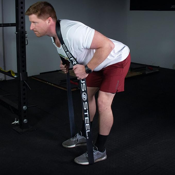 SERIOUS STEEL FITNESS Assisted 41" Pull-Up Band, Resistance & Stretch, Powerlifting & Pull-up Assist Loop (Single Band)-GravixFit