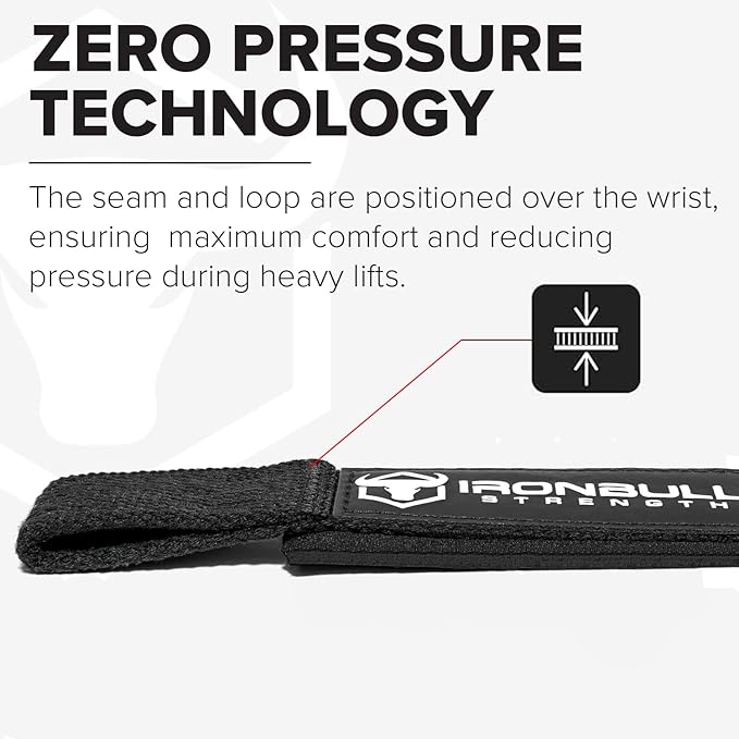 Lifting Wrist Straps for Weightlifting (1 Pair) – Padded Lifting Straps for Deadlifts, Powerlifting, Strength Training & Bodybuilding – Gym Straps for Men & Women-GravixFit