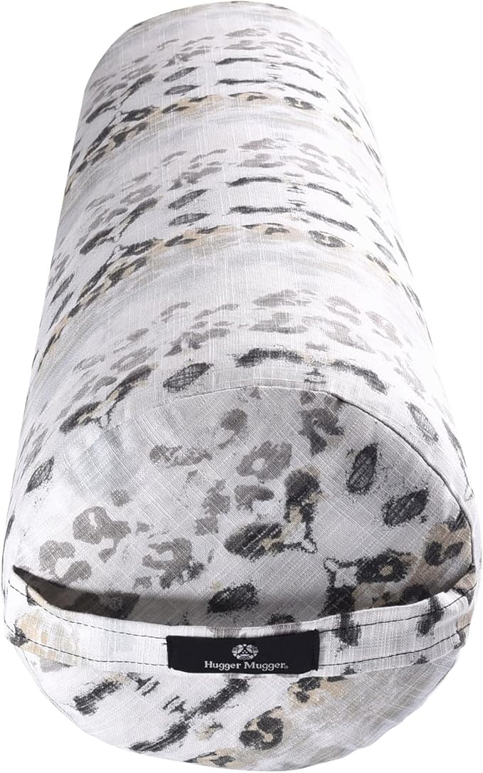 Hugger Mugger Round Yoga Bolster - Firm Round Shape, Higher Profile, Great Under Knees, Soft Support, Handmade in The USA-GravixFit