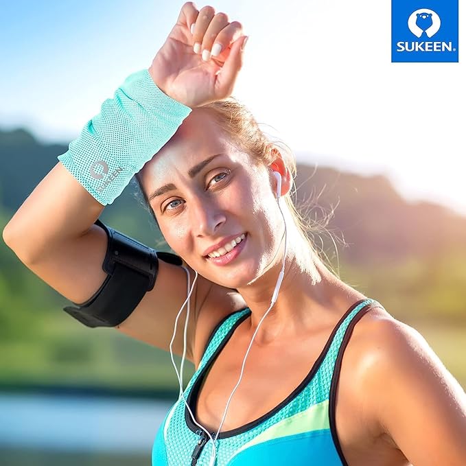 Sukeen Cooling Towel (40"x12"), Ice Towel Sets,Soft Breathable Chilly Towel,Microfiber Towel for Yoga,Sport,Running,Gym,Workout,Camping,Fitness,Workout & More Activities, 8 Pack-GravixFit