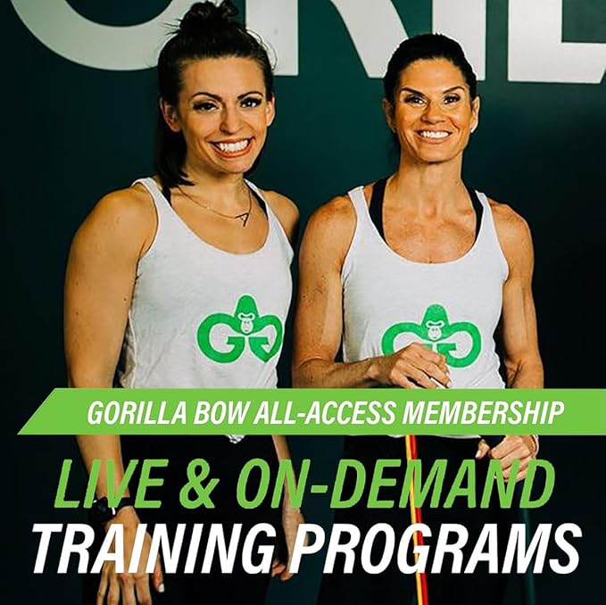 Lite Gorilla Bow Portable Home Gym Resistance Bands and Bar System for Travel, Fitness, Weightlifting and Exercise Kit, Full Body Workout Equipment Set-GravixFit