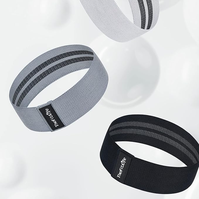 TheFitLife Resistance Exercise Bands for Women - Fabric Workout Bands for Booty, Hip, Glute, Leg, Thigh, Squat, Butt Lift Excersize and Fitness Loop Bands for Home Gym-GravixFit