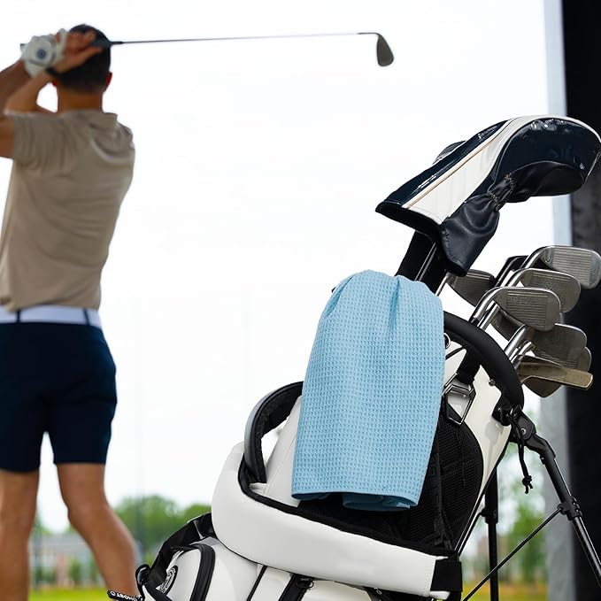 S&T INC. Microfiber Gym Towels, Yoga Towel for Home and Gym Bag, 16 Inch x 27 Inch, 6 Pack-GravixFit