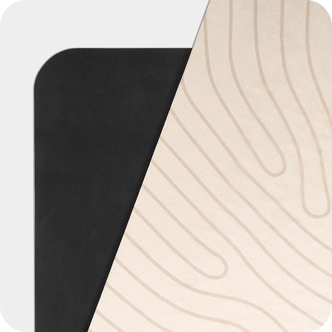 4mm Cushioned Exercise Mat for Yoga & Pilates - Anti Slip, Polyurethane with Suede Top & Carrying Strap-GravixFit