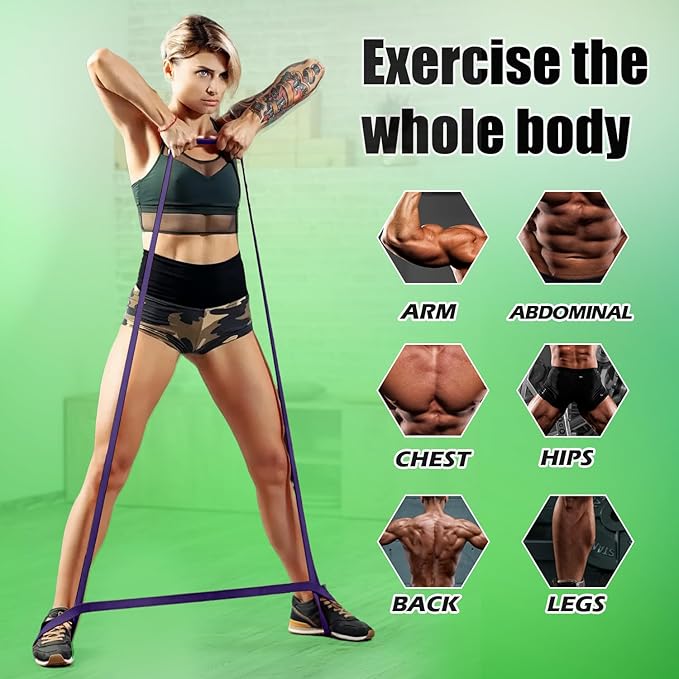 WHATAFIT Resistance Bands, Pull Up Assistance Bands, Exercise Bands, Workout Bands Set for Men and Women Home Fitness, Body Stretching, Strength Training, Physical Therapy-GravixFit