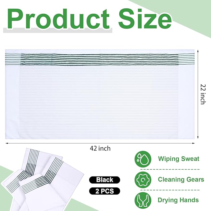 Mixweer Caddy Golf Towel 22" x 42" Large Caddy Towel Camping Sport Towels Cotton Soft Towels for Man Golf Lovers-GravixFit