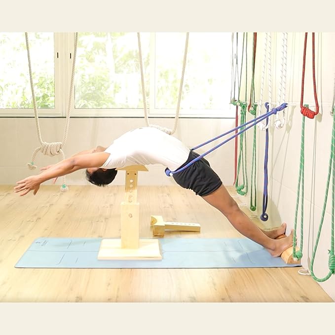 Yogikuti Iyengar Yoga Wall Rope Pair Premium Quality Cotton & Polyester Ropes for Restorative & Anti-Gravity Poses-GravixFit