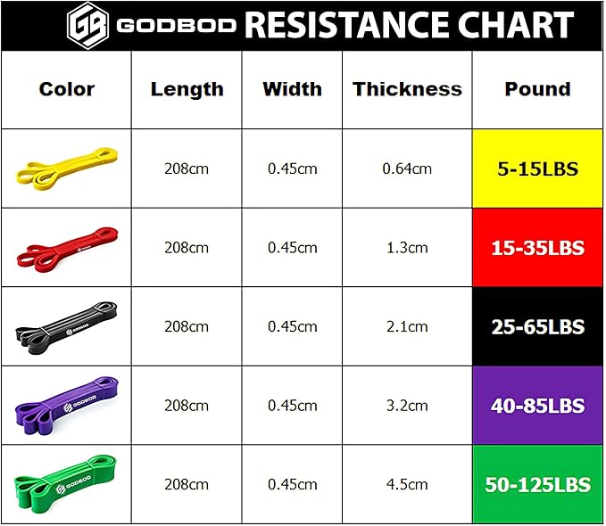 Resistance Bands Set – 5 Long Loop Bands for Home Workouts, Pull-Ups, Physical Therapy & Recovery – Heavy to Light Exercise Bands with Carry Bag – Durable Fitness Bands for Men & Women-GravixFit