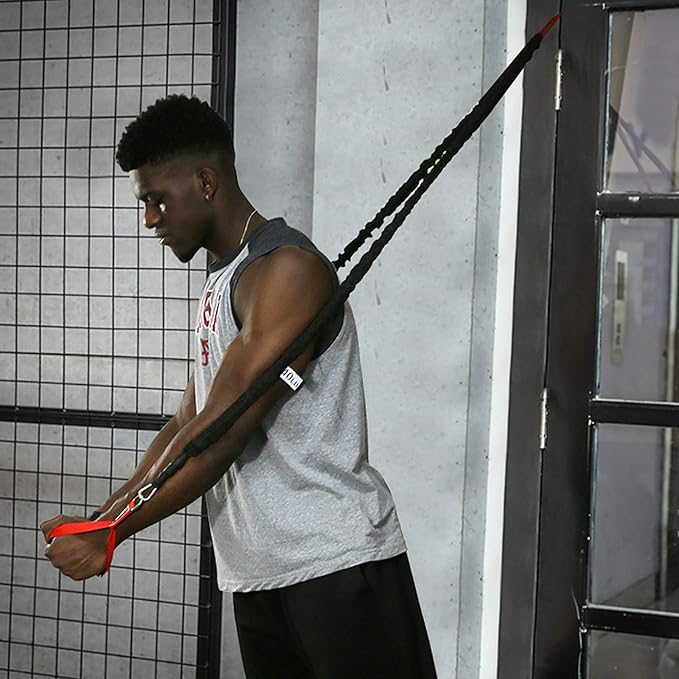 Resistance Bands, 15 Pieces Exercise Elastic Bands Set, 20lbs to 40lbs Resistance Tubes with Heavy Duty Protective Nylon Sleeves Anti-Snap for Fitness SUPALAK-GravixFit