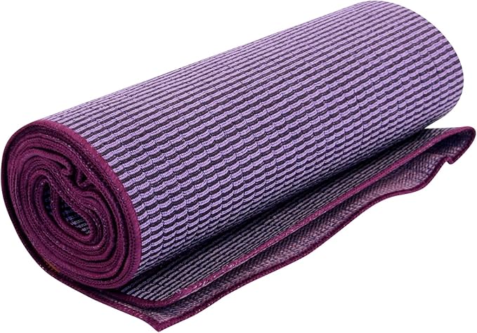 Hugger Mugger Yoga Towel - Ultraviolet - Soft, Absorbent, Fast Drying, Non-Slip Backing, use by iteself or Over a Yoga mat, hot Yoga, Helps with Slippery Hands and feet-GravixFit