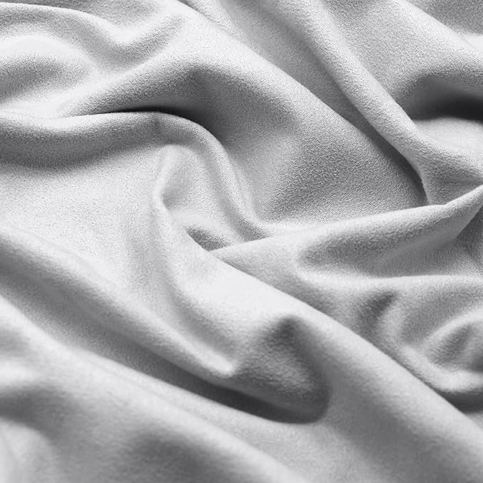 Eunzel Hot Yoga Towel, Super Absorbent Yoga Mat Towel Soft Suede Microfiber Non-Slip Towel for Bikram Pilates and Yoga Mats 72" x 26.5", Light Grey-GravixFit