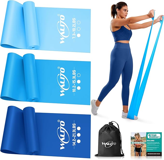 WALITO Resistance Bands for Working Out, Exercise Bands for Women and Men, Workout Bands for Physical Therapy, Stretch, Recovery, Pilates, Rehab, Strength Training and Home Gym-GravixFit