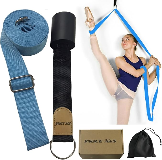 Door Flexibility & Stretching Leg Strap - Great for Ballet Cheer Dance Gymnastics or ANY Sport Leg Stretcher Door Flexibility Trainer Premium stretching equipment-GravixFit