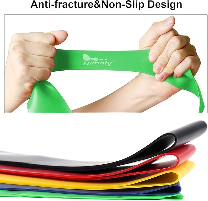 Himaly Anti-Break Resistance Band, Elastic Exercise Band, Hand and Ankle Straps, Indoor and Outdoor Fitness, Portable Resistance Band, Whole Body Exercise-GravixFit