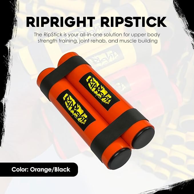 RipStick, Workout Equipment for Joint Rehab, Shoulder and Resistance Training, Muscle Building and Core Workout Equipment with 6 Adjustable Resistance Bands-GravixFit