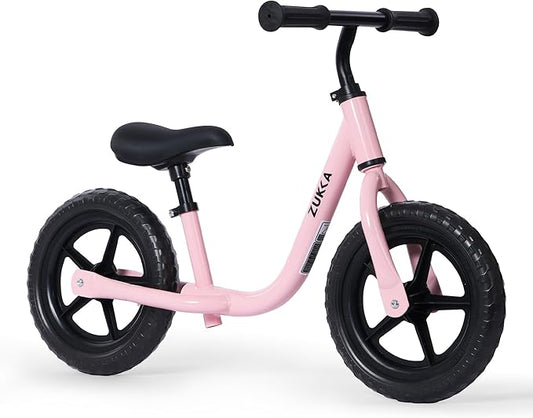 12 inch Toddler Balance Bike Adjustable Handlebar & Seat Anti-Slip Grip Suitable for 2-5 Years Old with Footrest Lightweight for Tolddlers Boys Girls Multiple Colors to Choose-GravixFit