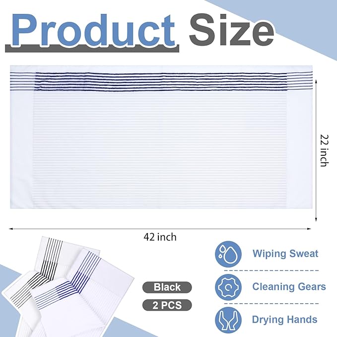 Mixweer Caddy Golf Towel 22" x 42" Large Caddy Towel Camping Sport Towels Cotton Soft Towels for Man Golf Lovers-GravixFit