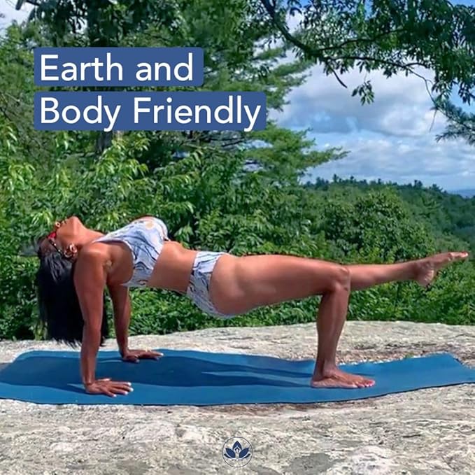 Clever Yoga Liquid Balance Thick Yoga Mat - Pro Exercise Yoga Mat with Non-Slip Surface for Home Gym, Earth-Friendly & Recyclable Pilates and Workout Pad Women & Men, 4.5 mm-GravixFit