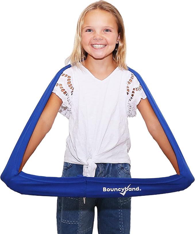 BouncyBand Stretch Band Focus Tool – 30” Resistance Band for Kids Stretches to Over 46” – Silent Sensory Tool Awakens Imagination, Develops Balance, and Strengthens Muscles-GravixFit