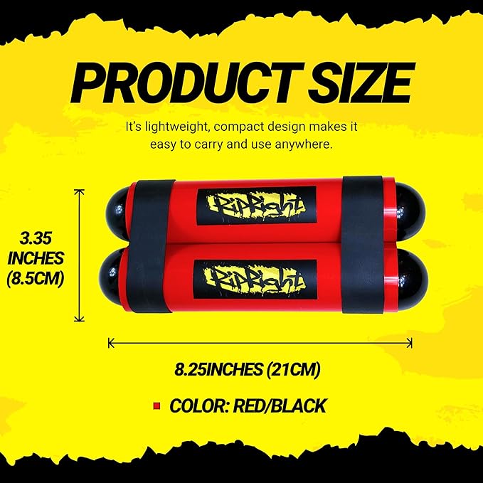 Premium RipStick Pillz, Workout Equipment for Joint Rehab, Shoulder Strength, Resistance Training, and Muscle Building, with 6 Adjustable Resistance Bands-GravixFit