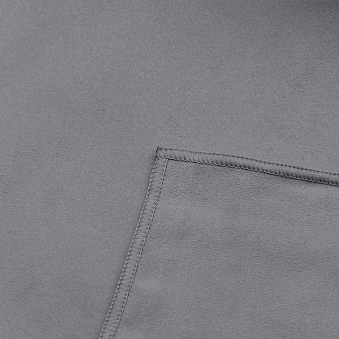 Eunzel Hot Yoga Towel Non Slip Yoga Mat Towel Non-Slip Sweat Absorbent Microfiber Towel for Hot Yoga, Pilates and Workout 72" x 26.5", Dark Grey-GravixFit
