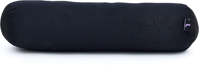 Leewadee Small Yoga Bolster – Shape-Retaining Cervical Neck Roll, Tube Pillow for Comfortable Reading, Kapok Filling, 22 x 6 x 6 inches-GravixFit
